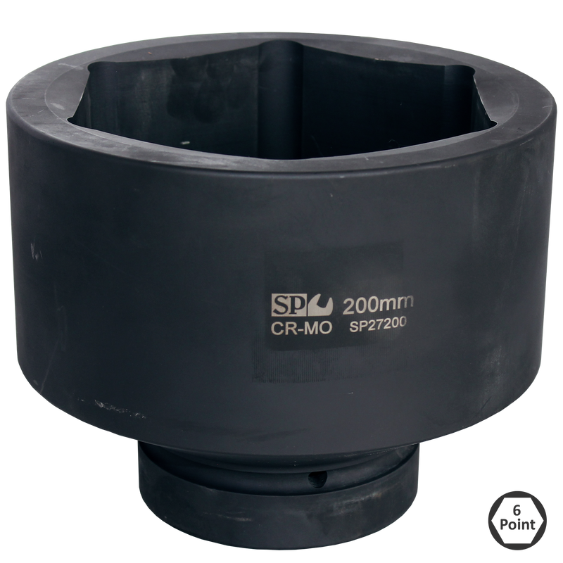 SP Tools Socket Impact 2-1/2"Dr 6Pt Metric 76mm SP27076