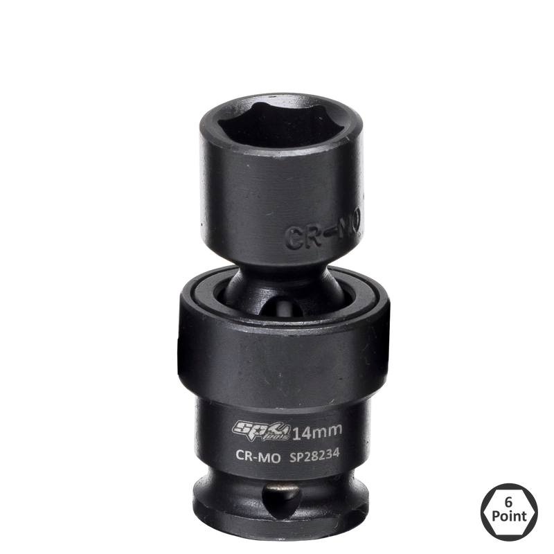 SP Tools Socket Impact Swivel 3/8Dr 6Pt 18mm SP28238