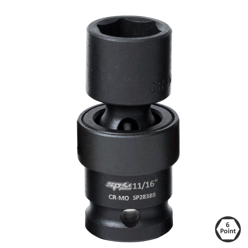SP Tools Socket Impact Swivel 1/2Dr 6Pt 1/2" SP28385