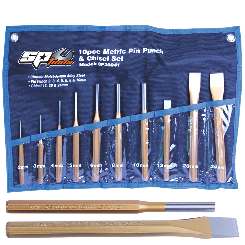 SP Tools SP30841 Punch & Chisel Set - 10pc
