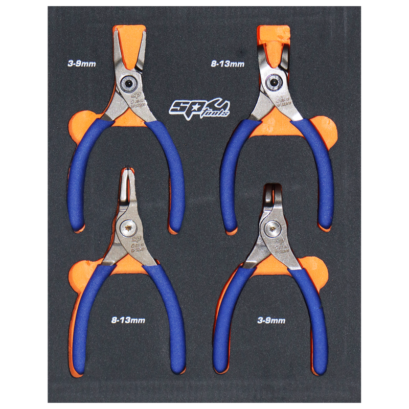 SP Tools Circlip Plier 4pc Set 1.3mm Tips SP32935