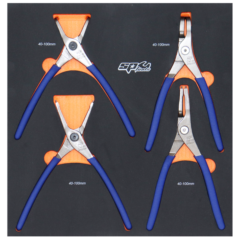 SP Tools Circlip Plier 4pc Set 2.2mm Tips SP32937