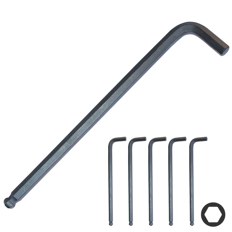 SP Tools Hex Key Black Metric 10mm (Pk5) SP34615