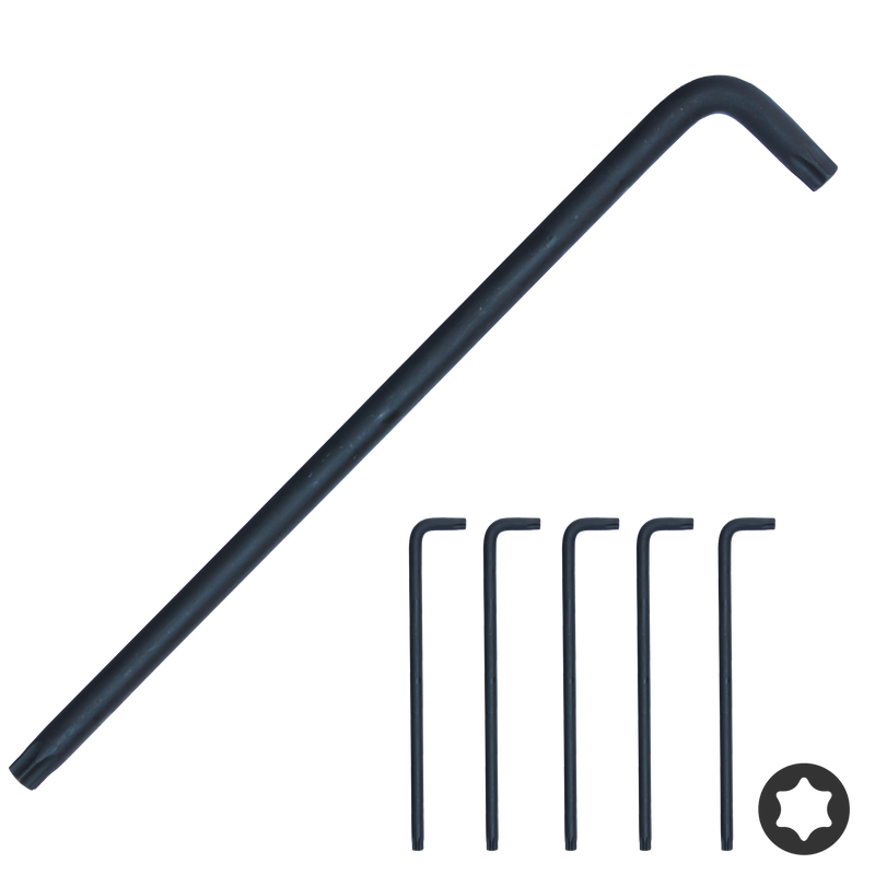 SP Tools T-50 Torx Key Set Black 5Pk SP34689