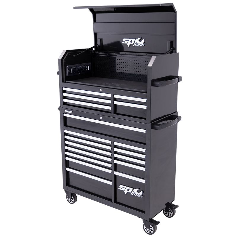 SP Tools 18 Drawer Sumo Power Hutch Tool Box & Tollercab