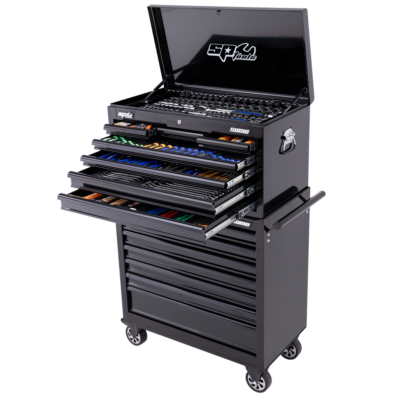 SP Tools 417Pc 14 Drawer Sumo Tool Kit Combo Black/Black