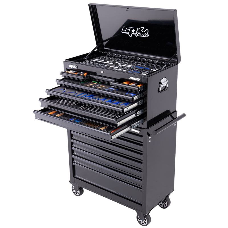 SP Tools 417Pc 14 Drawer Sumo Tool Kit Combo Black/Black