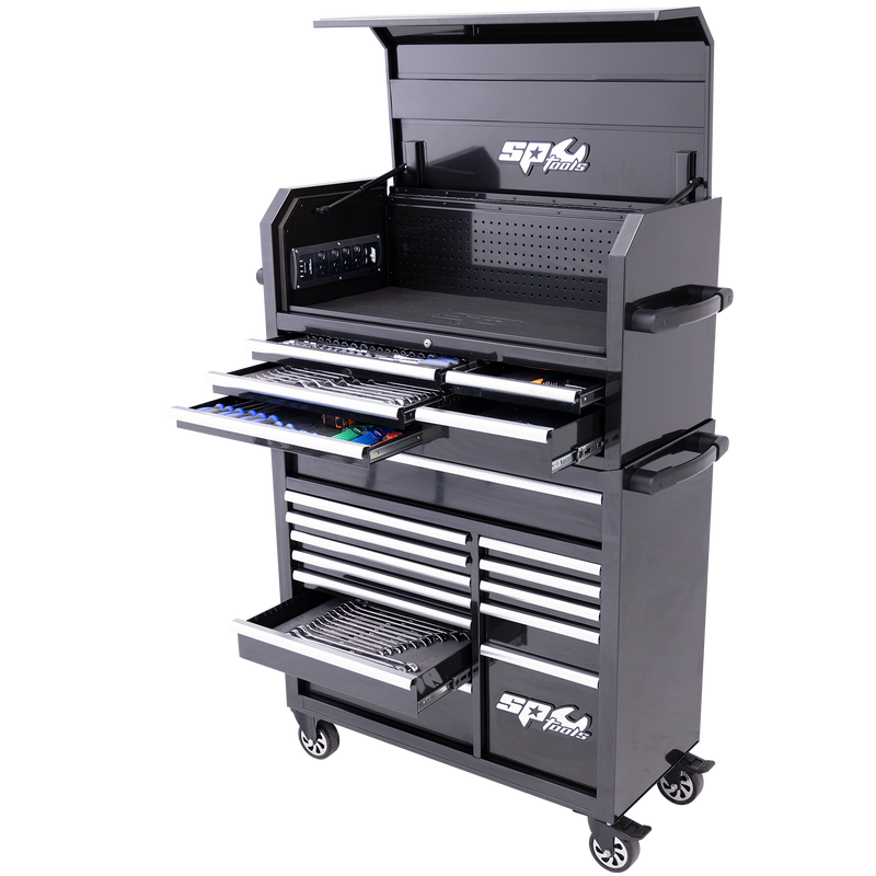 SP Tools 334Pc 18 Drawer Sumo Power Hutch Tool Kit Combo