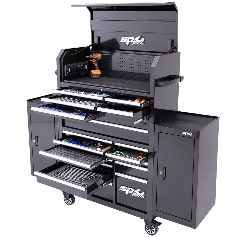 SP Tools 579Pc 18 Drawer Sumo Power Hutch Tool Kit Combo