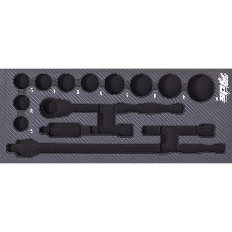 SP Tools EVA Insert Foam Tray Suits Sockets Metric &