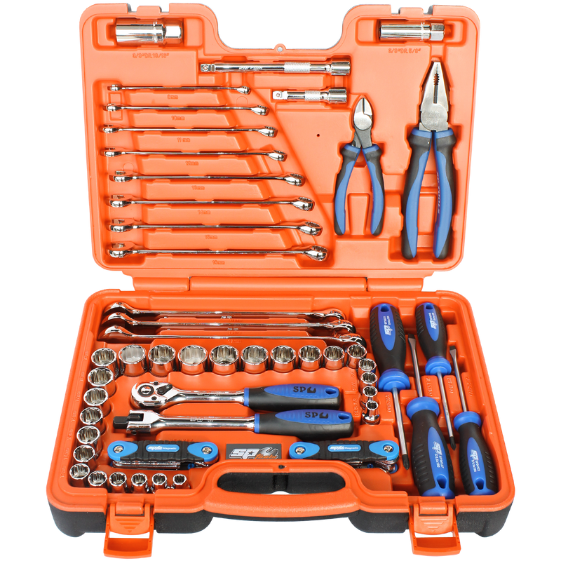 SP Tools 65Pc 3/8in. Drive Metric/SAE Tool Kit in X-Case