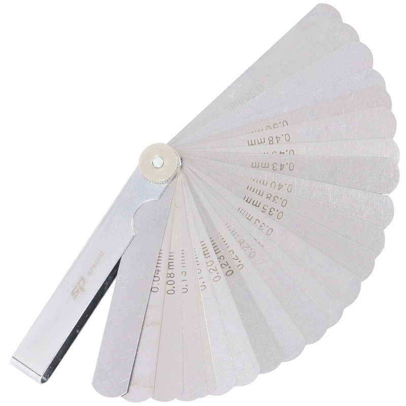 SP Tools Feeler Gauge Set 3-1/2in. Type-A 26Pk SP64032