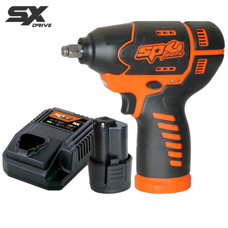 SP Tools 12V 3/8"Dr Impact Wrench Kit - 2.5Ah - SX Drive