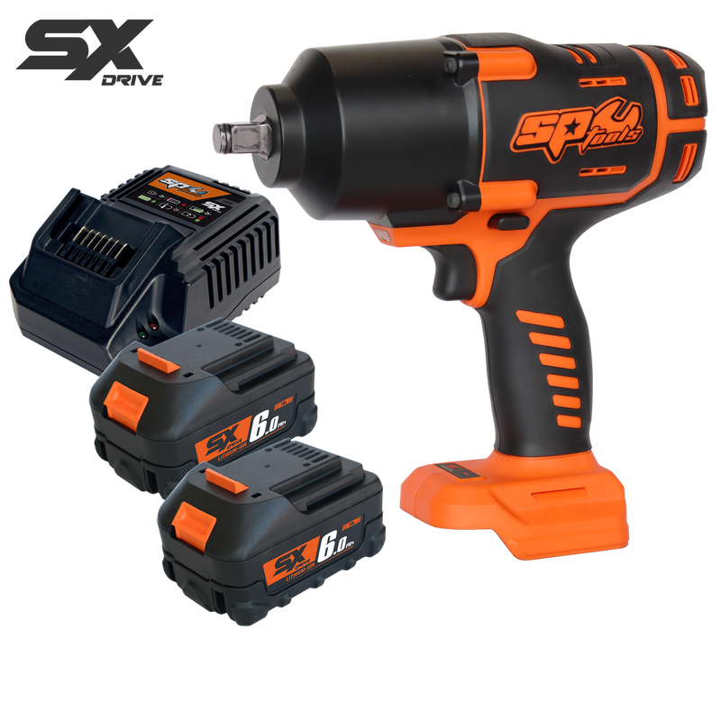 SP Tools 18V 1/2"Dr Brushless Impact Wrench Kit - 6.0Ah