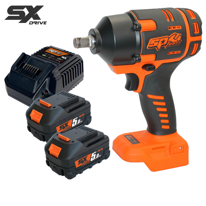 SP Tools 18V 1/2"Dr Brushless Impact Wrench Kit - 5.0Ah