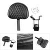 Indian Chieftain Roadmaster 14-23 BLK Generic Plug-In Driver Backrest + Mounting Kit