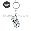 JDM Car Numbers Metal Key Chain Ring - Japan License Plate Keychain