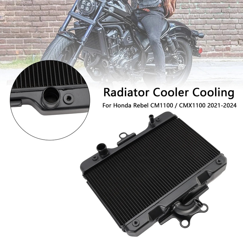 Powersports Pro Radiator Cooling Engine Cooler For Honda Rebel CM1100 CMX1100 2021-2024 2022 2023
