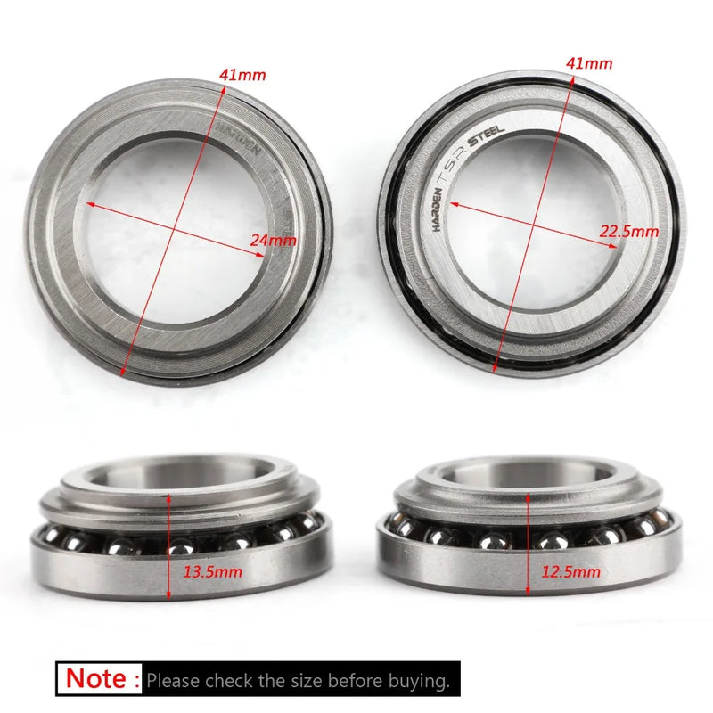 Powersports Pro Motorcycle Steering Stem Bearing Seal Kit for Honda CRF50F CMX250 CB175K7 CB250 CRF50F