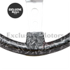 Forged Carbon Style -14-Inch Marble Style Steering Wheel