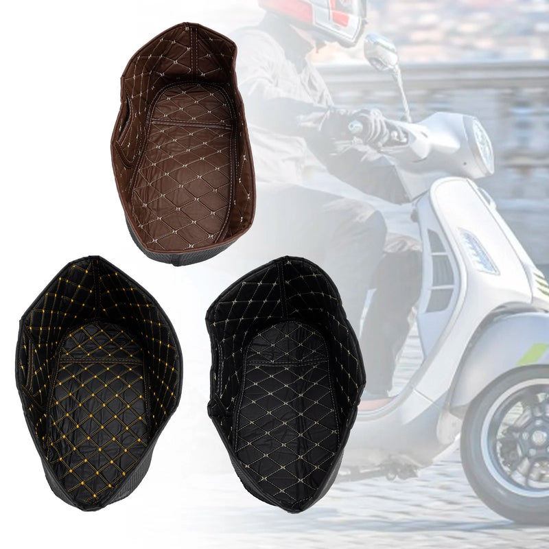 Powersports Pro Anti-Crash Pad Seat Bucket Liner Pad Protector Brown For Vespa Gts 300 Gts300 Brown