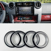Black Air Vent Covers (4 Pack)