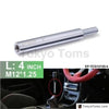 Manual Gear Shifter Lever 4In M12X1.25 Silver Shift Knob Extension