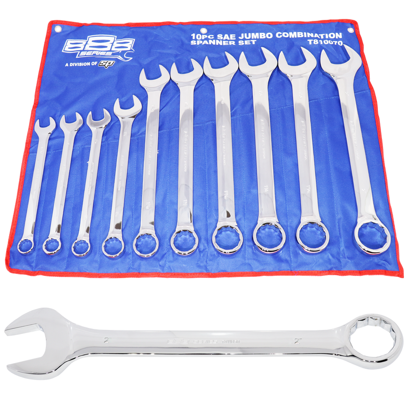 888 Tools by SP Tools Spanner Set ROE SAE Jumbo 10pc