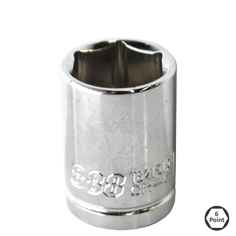 888 Tools by SP Tools Socket 1/4Dr 6Pt Metric 5mm T821505