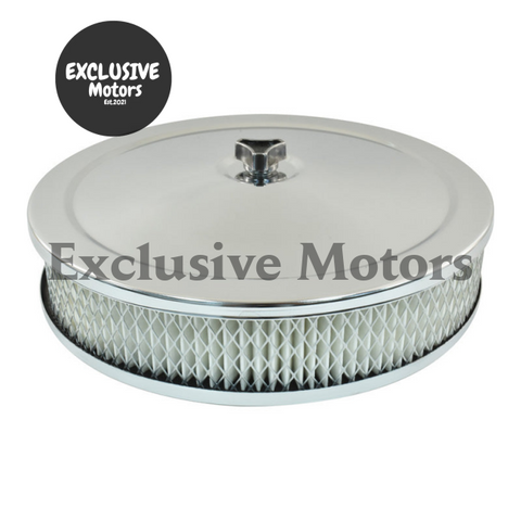 Stromberg Carburettor 9" x 2" Air Cleaner Chrome (1930-1954)