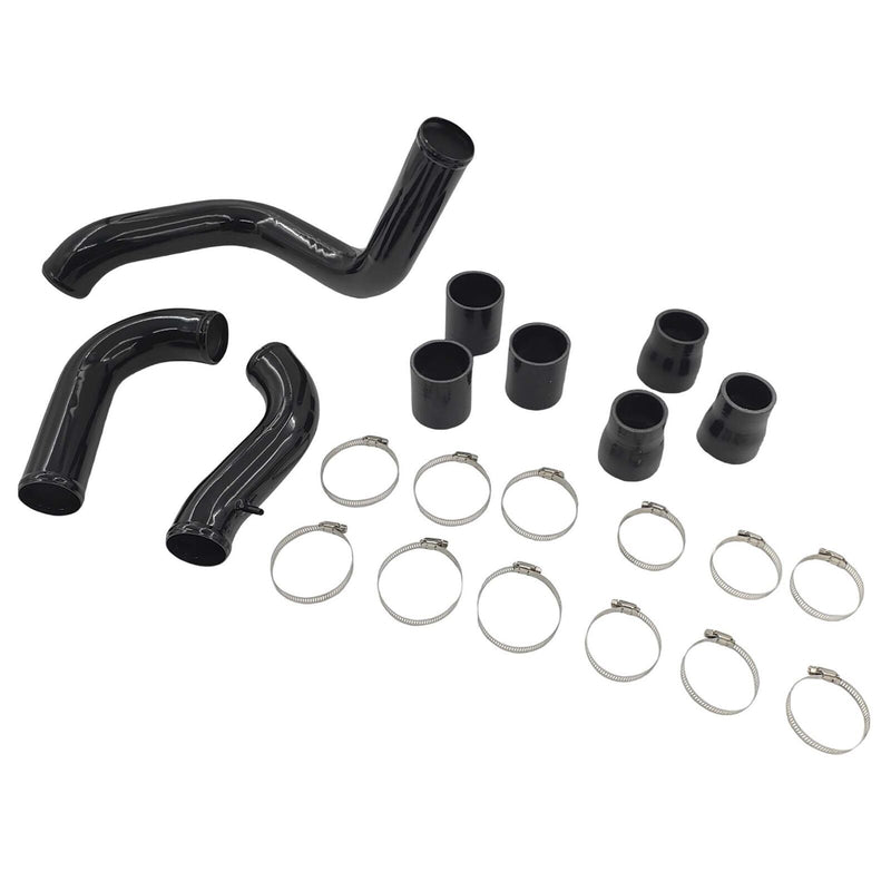 Fit For Nissan Navara D40 Turbo 2.5L YD25DDTI Engine 2005-2014 Intercooler Piping Kit With Joints & Clamps Black