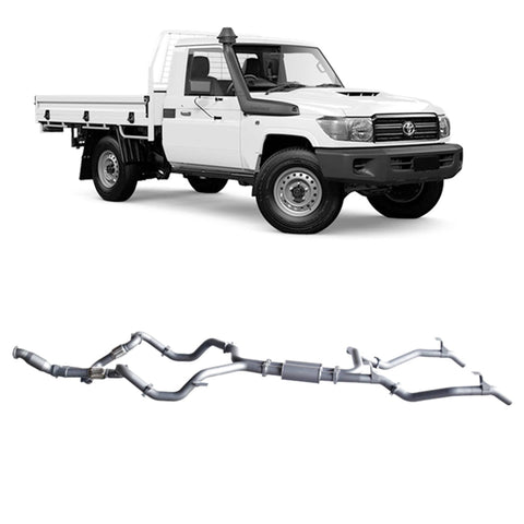 Redback Extreme Duty Exhaust 3in Twin Turbo Back (With