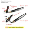 4x Sequential Flowing LED Motorcycle Turn Signal Indicator Lights DRL Brake Lamp