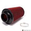Universal 76Mm And 240Mm Height Cold Air Filter Red Work 76Mm Air Intake