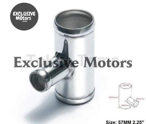 BMW 5 Series E39 525I 28I 53 Universal Bov T-Pipe 57Mm 2.25" Outlet 25Mm Blow Off Valve T Joint Adaptor