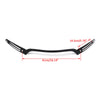 Harley Road Glide (2014-2017), Black Generic Double Light Gliding Stripes Windshield Trim