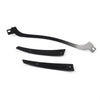 Harley Road Glide (2014-2017), Black Generic Double Light Gliding Stripes Windshield Trim