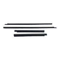 Fit For Nissan Navara D40 For Mitsubishi Triton 80820EB700 2005-2014 4Pcs Outer Window Seals Moulding Set