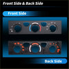 Black plastic a c climate heater control panel plate with three dials and blue white red accents for toyota 4runner 2003 2009