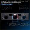 Black plastic a/c climate heater control panel plate with circular dials for toyota 4runner 2003-2009