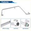 Silver metallic a/c refrigerant liquid hose with threaded fittings and green o-ring for toyota crown 2005-2025