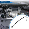 Black rubber-coated a/c refrigerant liquid hose with metallic fittings for toyota highlander 2008-2013