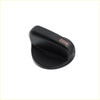 Black plastic a/c temperature control knob with matte finish and metallic accent for toyota tacoma 1995-2004