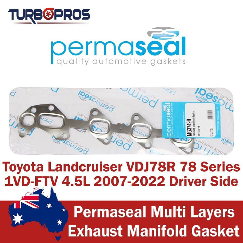 Toyota Landcruiser 78 Series 1VD 4.5L Permaseal RHS Exhaust Manifold Gasket