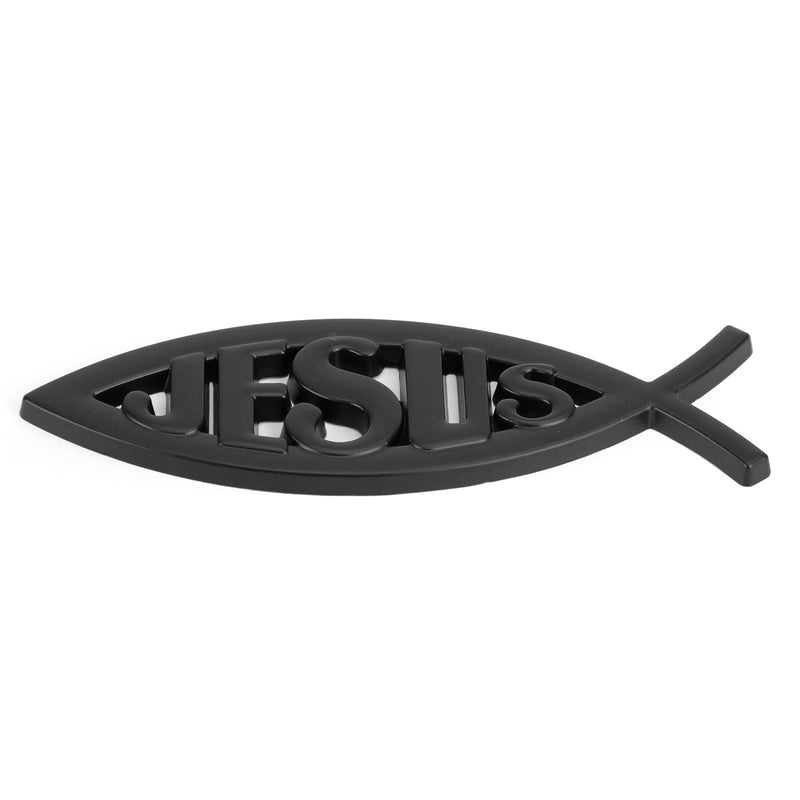Christian Cars 3D Silver Fish Emblem (Universal)
