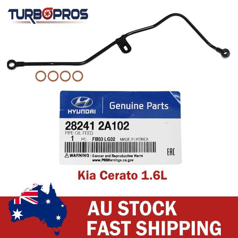 Kia Cerato 1.6L Genuine Turbo Oil Feed Pipe+Gaskets