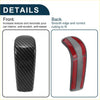 Abs gear shift knob cover with carbon fiber and red accent for toyota land cruiser prado 2010-2017