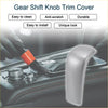 Silver abs gear shift knob cover sticker with smooth modern design for toyota land cruiser prado
