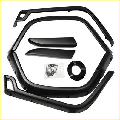 Black rubber door weatherstripping kit for jeep wrangler tj fender flares 1997-2006 rugged protection