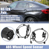 Black abs wheel speed sensor pair with coiled wiring and plastic connectors for toyota rav4 2006-2018